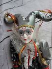 Porcelain Mardi Gras Harlequin/Jester Doll Made In Taiwan 