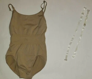 Girls Eurotard Seamless Liner Dance Size Large Beige Undergarment - Picture 1 of 3