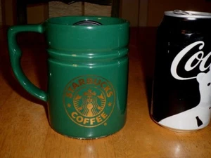 STARBUCKS COFFEE [3-D] Body, Large Sized Coffee Cup / Mug with Plastic Lid Cover - Picture 1 of 9