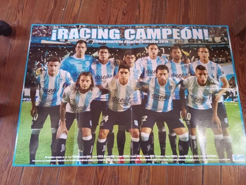 RACING CLUB Champion Primera Division 2014 Original POSTER Size: 17.7  x 11.8 in Cover