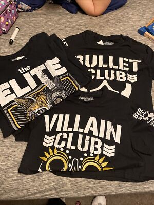 Bullet Club x Tekken NJPW Wrestling Shirt Medium Black Pro