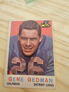 Gene Gedman 1959 Topps Card #35 Detroit Lions 
