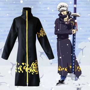 Anime Trafalgar Cosplay Costume Cloak Unisex Cape & Hat 2PCS/Set - Picture 1 of 9