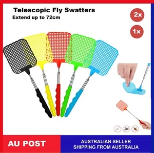 Telescopic Fly swatter Bug Extendable Home Office Pest Control Flyswatter - Picture 1 of 10