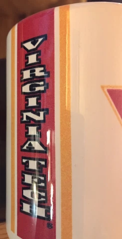 VT VIRGINIA TECH University Hokies Porcelain Ceramic Coffee Cup Mug Brand New Cover