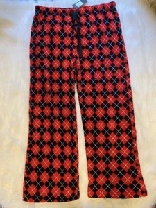 Just Love Pajamas Womens Size 1X Red Black Fuzzy Pajama Pants Soft Pjs - Picture 1 of 6