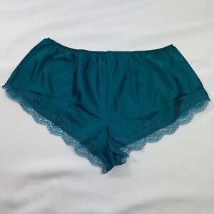 Victoria's Secret Satin Pajama Bottom Sleep Short Turquoise  - Size S NWT