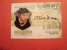 2010 11 IN THE GAME DECADES OF THE 80'S AUTOGRAPHS A- SK STEVE KASPER BOSTON