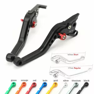 Short Brake Clutch Levers For YAMAHA MT07 MT09 FZ07 FZ09 MT-07/MT-09 Tracer 700 - Foto 1 di 20