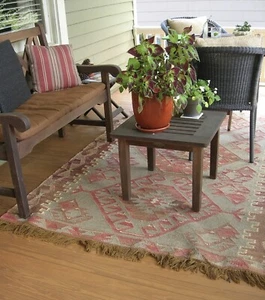 NEW RARE Pottery Barn Damen 8x10 Kilim Dhurrie Flatweave Rug - Picture 1 of 2