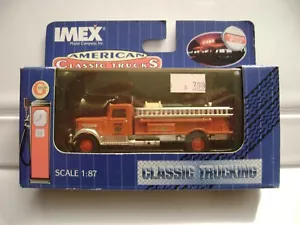 Fire Department Truck 1:87 scale Die-Cast / IMEX New in box (Rare) - Picture 1 of 2