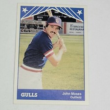 1983 TCMA Salt Lake City Gulls #19 JOHN MOSES
