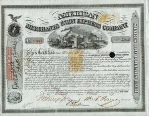 William Fargo Signed American Express Stock Certificate Wells Fargo PSA COA - Picture 1 of 5
