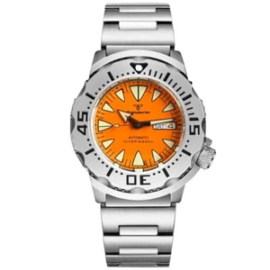 Reloj NH36 200m 42mm para hombre Tandorio Monster automático esfera naranja zafiro AR - Imagen 1 de 7