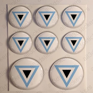 Botswana Stickers Cockade 3D Roundel Resin Domed Air Force Sticker Adhesive - Picture 1 of 1