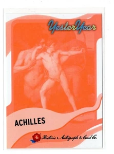 Autógrafos históricos HA 2025 diseño de Aquiles de antaño 2 rojo #77/50 - Imagen 1 de 1