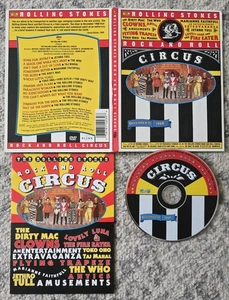 The Rolling Stones Rock And Roll Circus 1968 The Who DVD Working Used As Is - Imagen 1 de 2