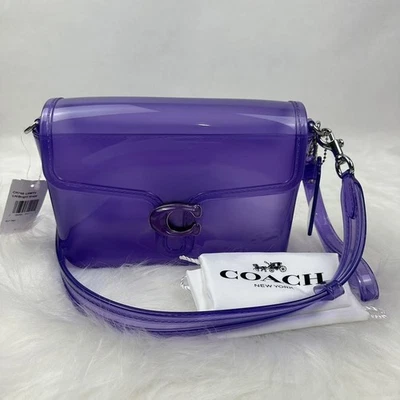 Bolso Bandolera Coach Jelly Tabby + Correa para Muñeca en Uva Brillante CH748 Bolsa para el Polvo Nuevo con Etiquetas Foto 1 de 4