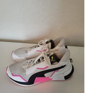 Zapatillas PUMA Provoke Damas Blanco Rosa Negro Talla 8 Usadas en Excelente Condición - Imagen 1 de 6