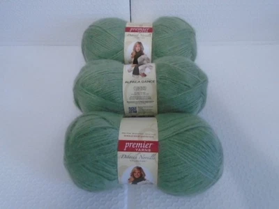 3 Skein Premier Yarns Deborah Norville Collection Alpaca Dance Color Daisy Green - Image 1 of 4