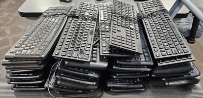 Лот из 30 проводных клавиатур, Logitech, Dell, Microsoft - Изображение 1 из 4