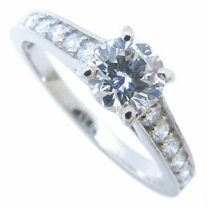 CARTIER 1895 Solitaire Platinum950 ring N4161400 Diamond 0.51ct H.VS1 #49/294098 - Imagen 1 de 9