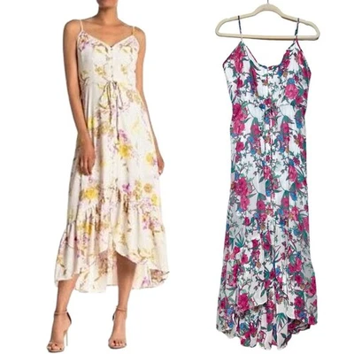 NANETTE LEPORE Floral Wrap Midi Dress. Size 6 - Image 1 of 4