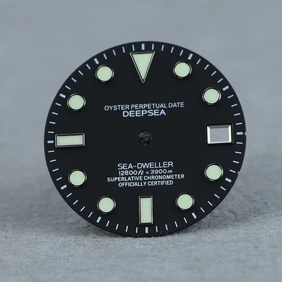 Esfera 28,5 mm NH35 movimiento Mod deepsea para skx007 SKX009 BGW9 / C3 lume Foto 1 de 4
