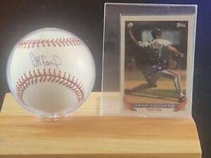 Jeff Fassero Autographed Official MLB & Card W- Display Expos, GIANTS. - MCM