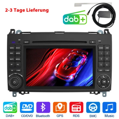 Für Mercedes Benz A Klasse Viano Vito W169 Sprinter 7'' Autoradio Navi DVD DAB+ - Bild 1 von 4
