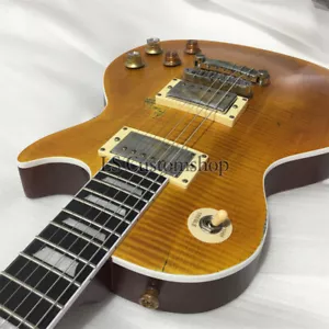 1959 Kirk Greeny Electric Guitar Relic lp Flamed Maple Top Sunburst Fast Ship - Picture 1 of 13