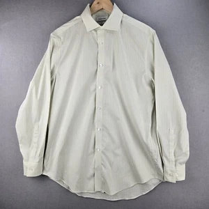 Camisa abotonada Calvin Klein para hombre talla grande 32/33 amarilla oficina carrera - Imagen 1 de 13