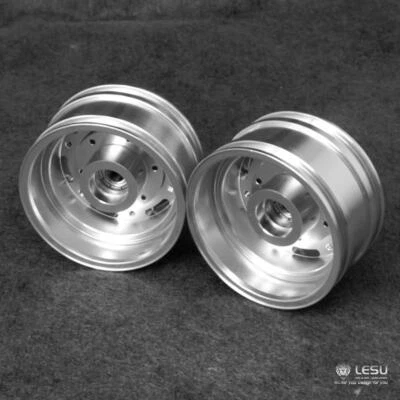 Front Wheel Hub A for 1/14 RC DIY For Tamiya Trailer Tractor Truck LESU Metal - image 1 of 4
