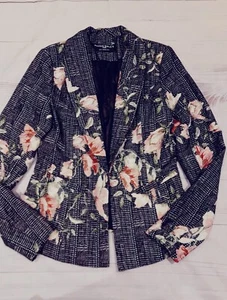 Paper Dolls Jacket blazer Size 8 floral print smart office holiday - Picture 1 of 3