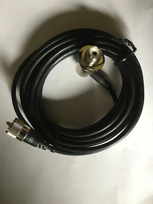 CONJUNTO DE CABO COAXIAL ANTENA MÓVEL OPEK AM-207LA ÂNGULO RETO SO-239 A PL-259 - Imagem 1 de 2