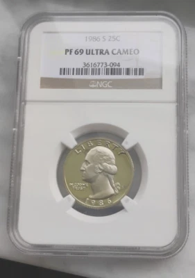 1986 S Washington Quarter NGC PF69 Ultra Cameo - Image 1 of 4