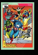 1991 Impel Marvel Universe #151 The Avengers NM+ 2094