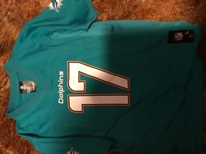 NIKE MIAMI DOLPHINS RYAN TANNEHILL #17 FOOTBALL JERSEY SIZE LARGE YOUTH BOYS - Picture 1 of 2