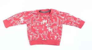 Jersey de mezcla de algodón con estampado de animales naranja de nuez moscada para niños talla 0-3 meses - Imagen 1 de 12