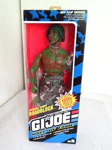 1993 Hasbro 12" GI Joe Roadblock in Combat Camo African American MIB - Picture 1 of 3