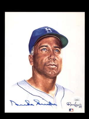 Duke Snider JSA COA Signed  8x10 Ron Lewis Photo Autograph Brooklyn Dodgers - Image 1 of 3