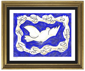 Pablo Picasso “Hands Around a Dove” Signed/Hand-Number Ltd Print (unframed) - Picture 1 of 2