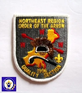 Boy Scout Order of the Arrow 1996 Northeast Region Quality Section White Border - Picture 1 of 2