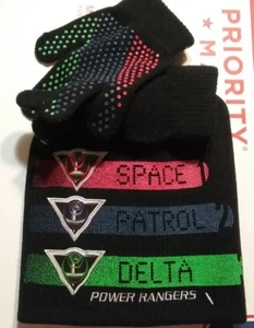 Power Rangers Hat and Gloves Set NEW Space Patrol Delta NWT Grip Palm NWT - Picture 1 of 5