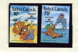 TURKS & CAICOS ISLANDS  MNH  468-70   Disney Pluto    AA970 - Picture 1 of 2