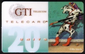 Tarjeta de teléfono/tarjeta de teléfono TK 9a GTI MUESTRA 20u Bo Sterk Series 'Dog Gone Artist' - Imagen 1 de 3