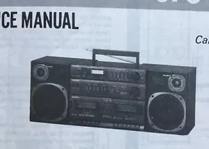 Sony CFS-W510 original service manual vintage boombox - Picture 1 of 2
