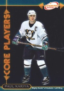 2001-02 Pacific Atomic Hockey Core Players #1 Paul Kariya Anaheim Ducks