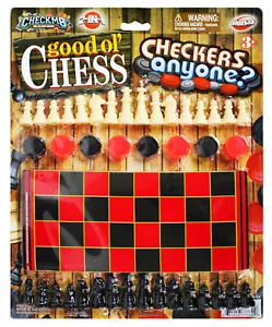 CheckM8 Games Portable Travel Game Set Checkers Chess 2 in 1 - Picture 1 of 2
