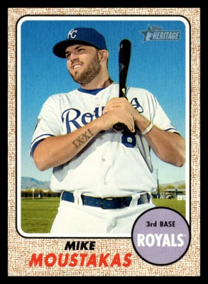 2017 Topps Heritage #387 Mike Moustakas Kansas City Royals - Image 1 of 2